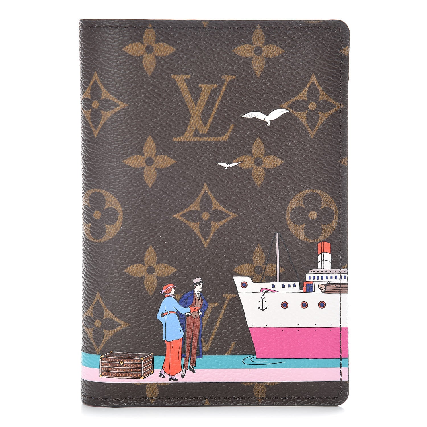 Louis Vuitton Monogram 2016 Christmas Animation Passport Cover Rose Ballerine 1 of 8