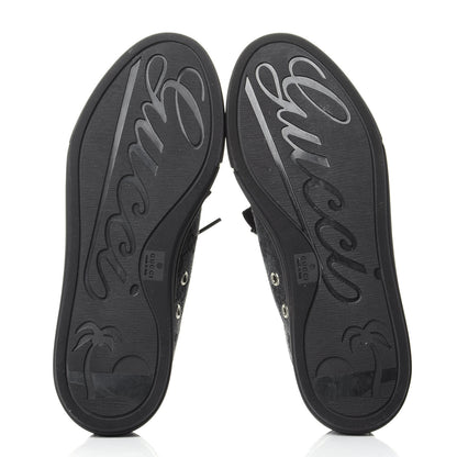 Gucci GG Monogram Calfskin Womens Low Top Sneakers 36.5 Piombo Black 7 of 10