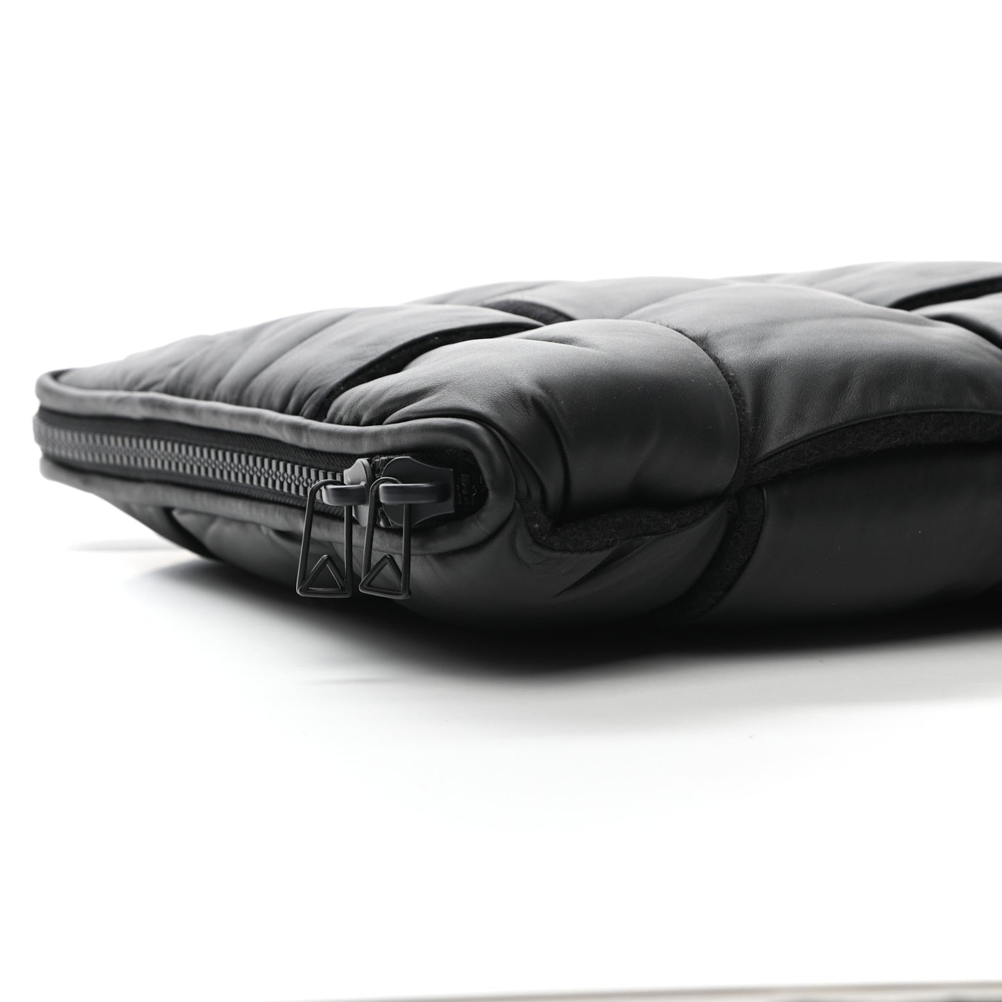 Calfskin Maxi Intrecciato Puffy Laptop Pouch Camping