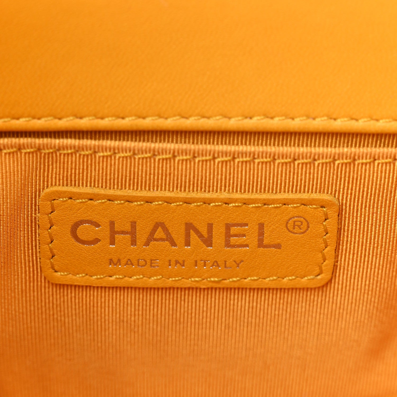 Chanel Lambskin Quilted Small Boy Flap Yellow 6 of 10