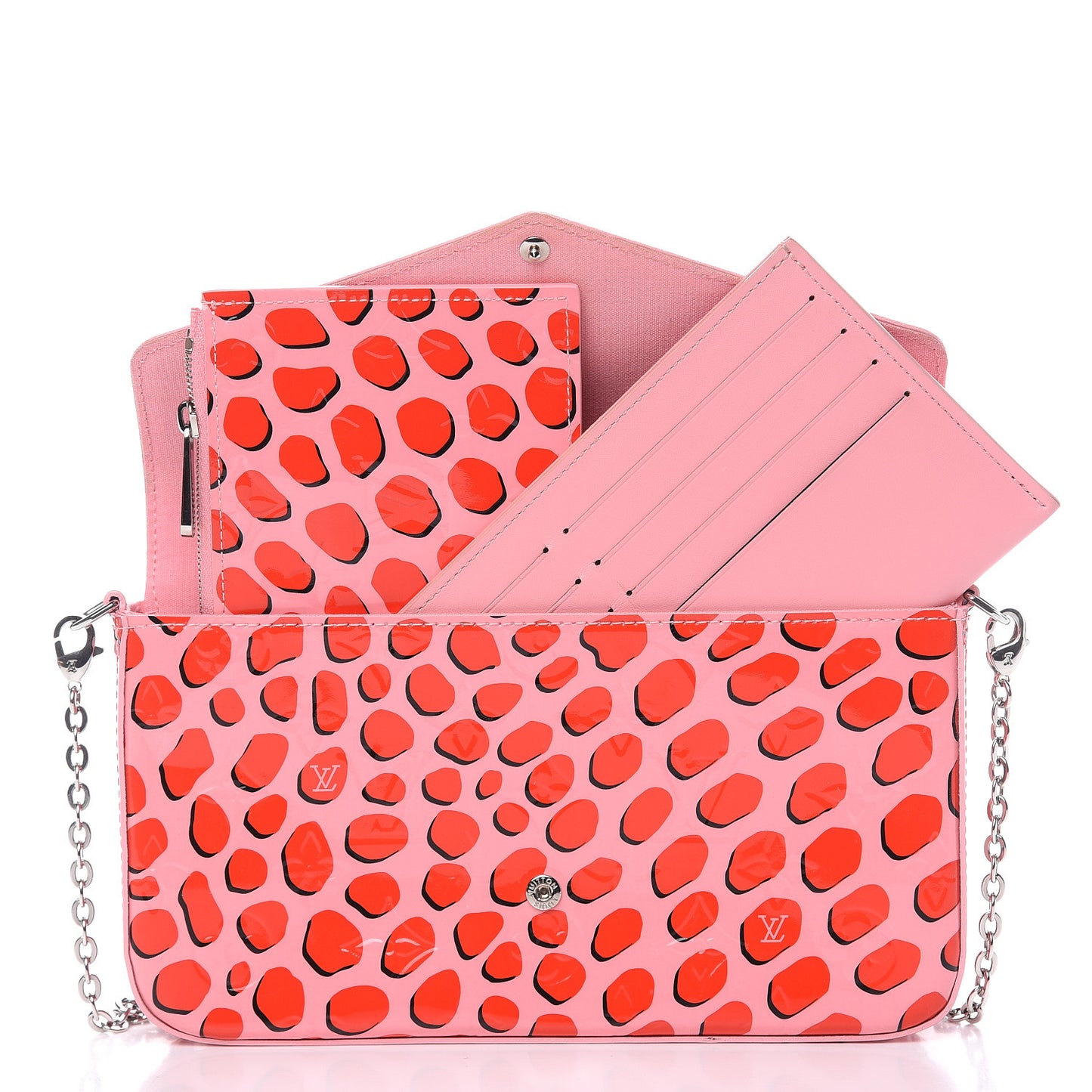 Vernis Jungle Dots Pochette Felicie Sugar Pink Poppy