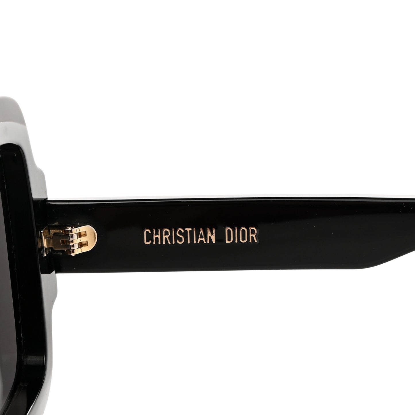 Acetate Diorsignature S1U Square Sunglasses Black