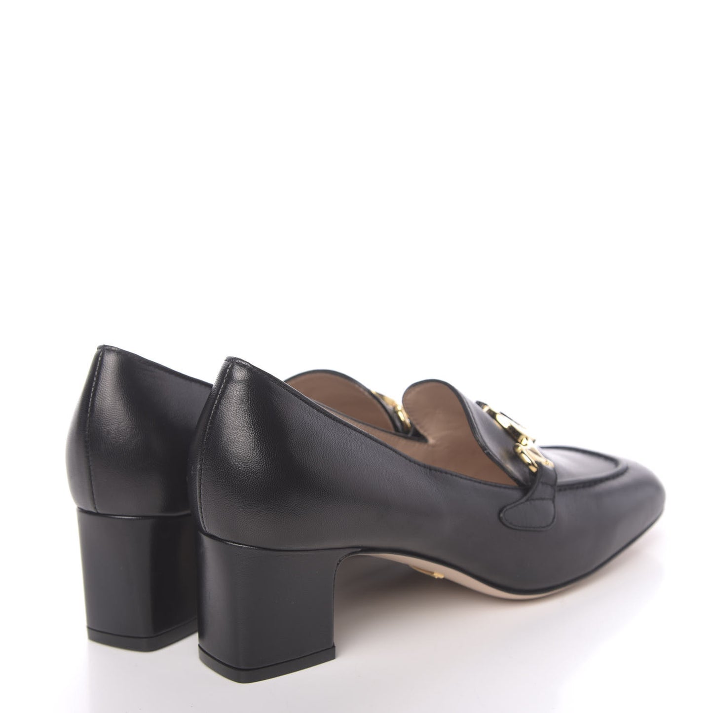 Malaga Kid Zumi Mid Heel Loafers 37.5 Black