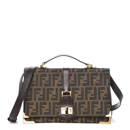 Fendi Zucca Vitello Classico No.1 Satchel Tobacco Moro 1 of 9