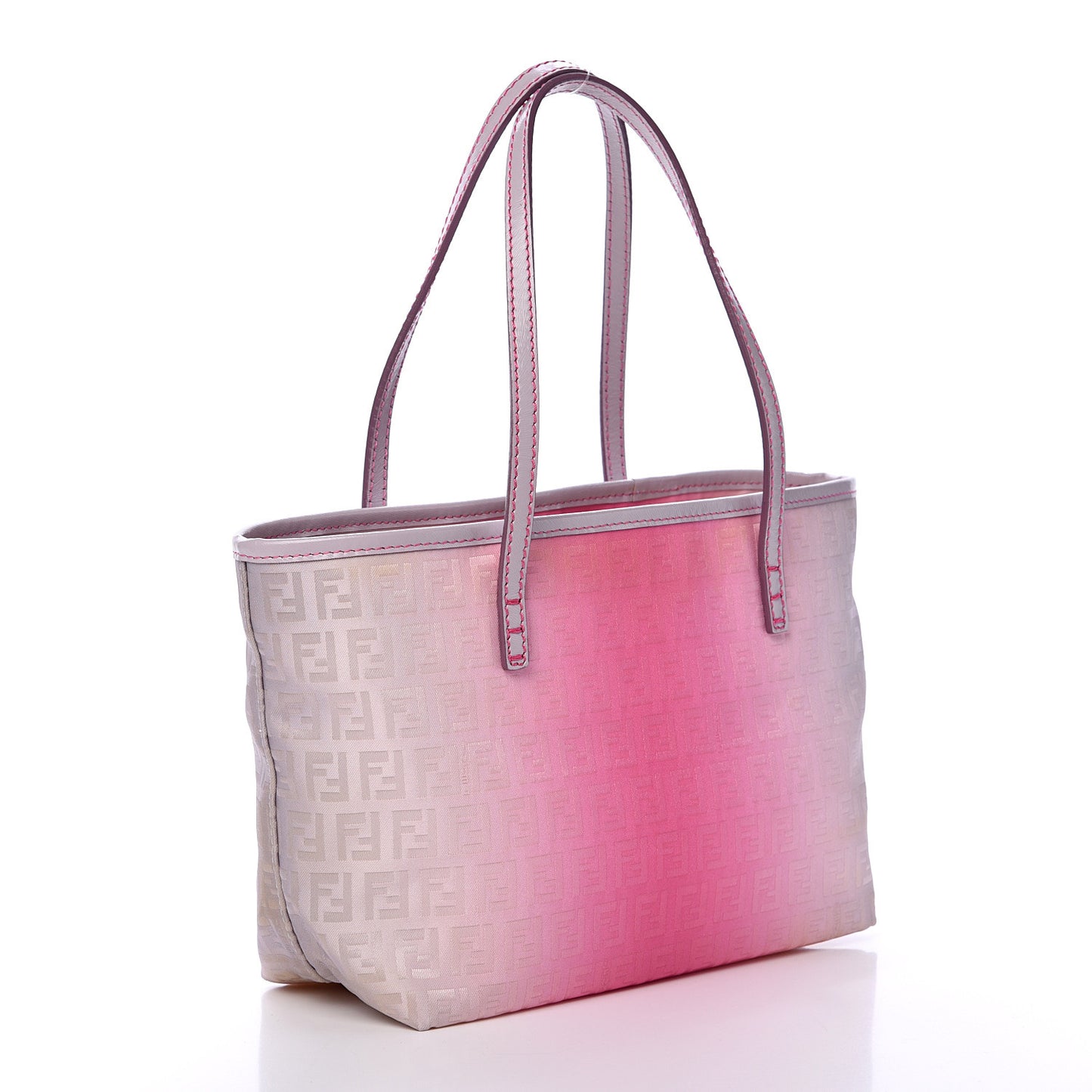 Zucchino Vitello Ombre Roll Tote Fuxia Lavanda