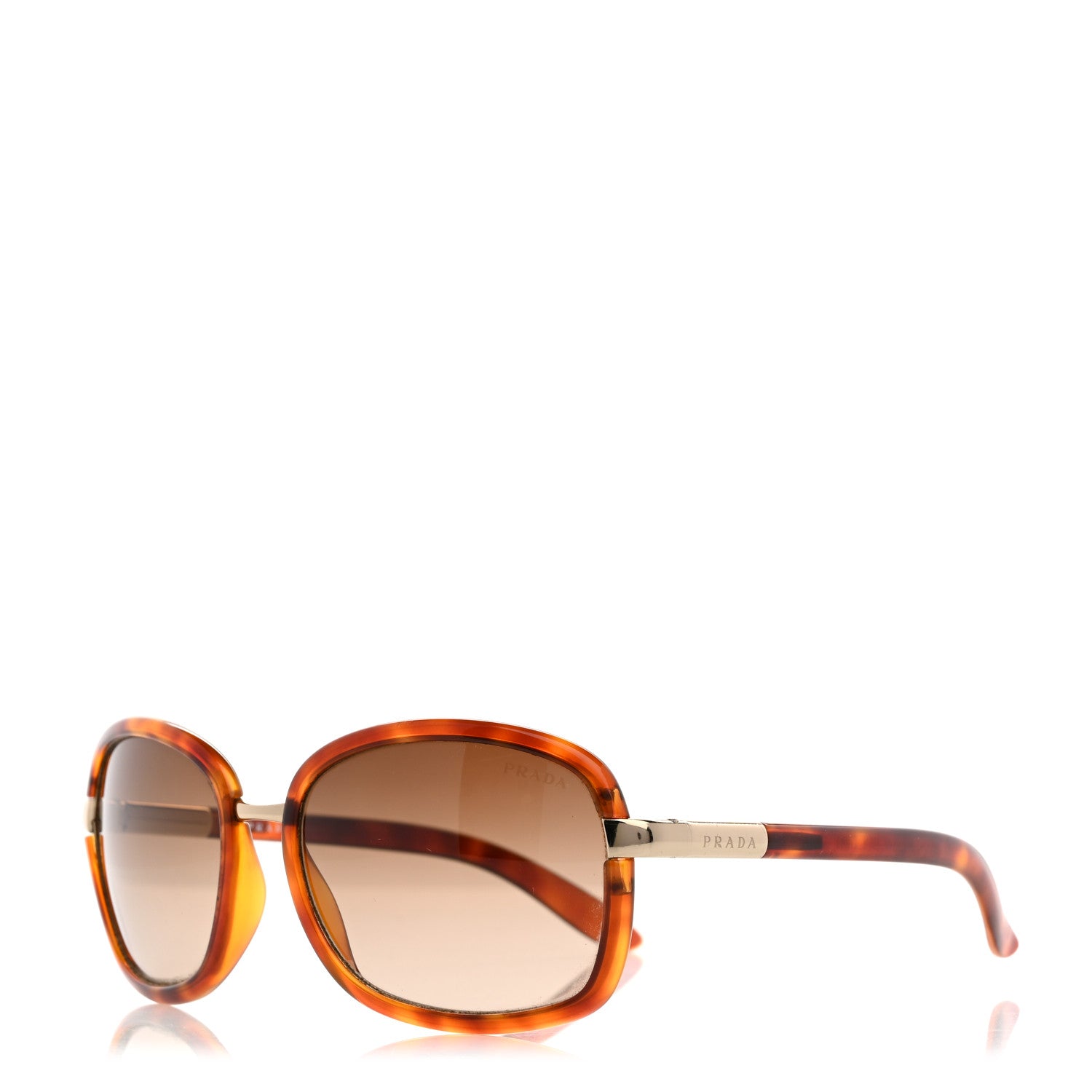 Prada Acetate Sunglasses SPR 54M Tortoise 1 of 8