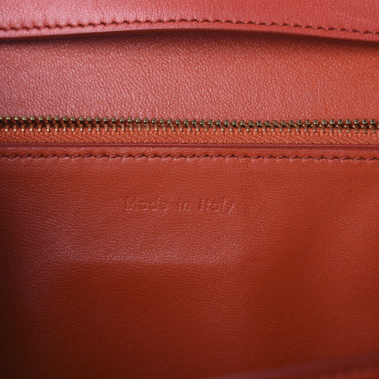 Celine Box Calfskin Medium Classic Box Flap Bag Red 6 of 8