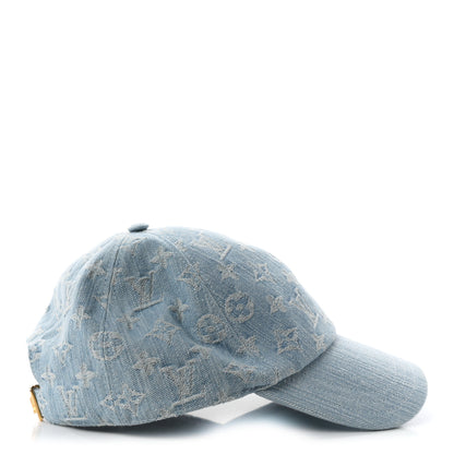 Louis Vuitton Monogram Denim Cap Blue 5 of 8