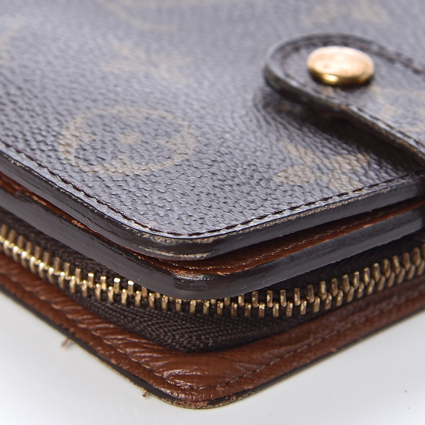 Monogram Compact Zippe Zipped Wallet