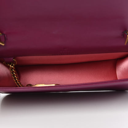 Gucci Velvet Matelasse GG Marmont Mini Bag Fuchsia Violet Cyclamen 5 of 14