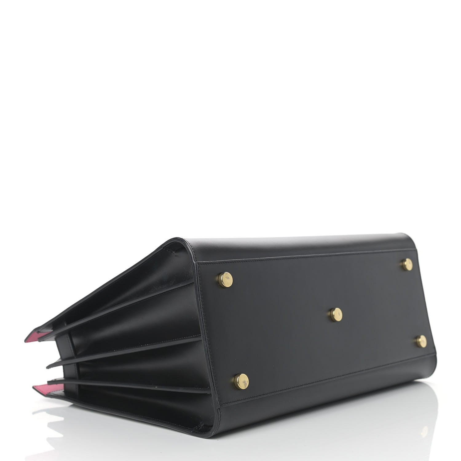 Saint Laurent Calfskin Small Sac De Jour Black Fuchsia 4 of 18