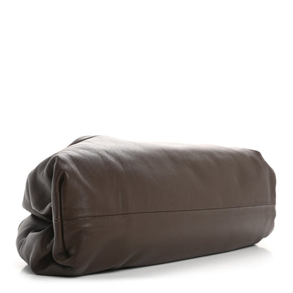 Bottega Veneta Smooth Butter Calf The Pouch Oversized Clutch Brownie 4 of 14