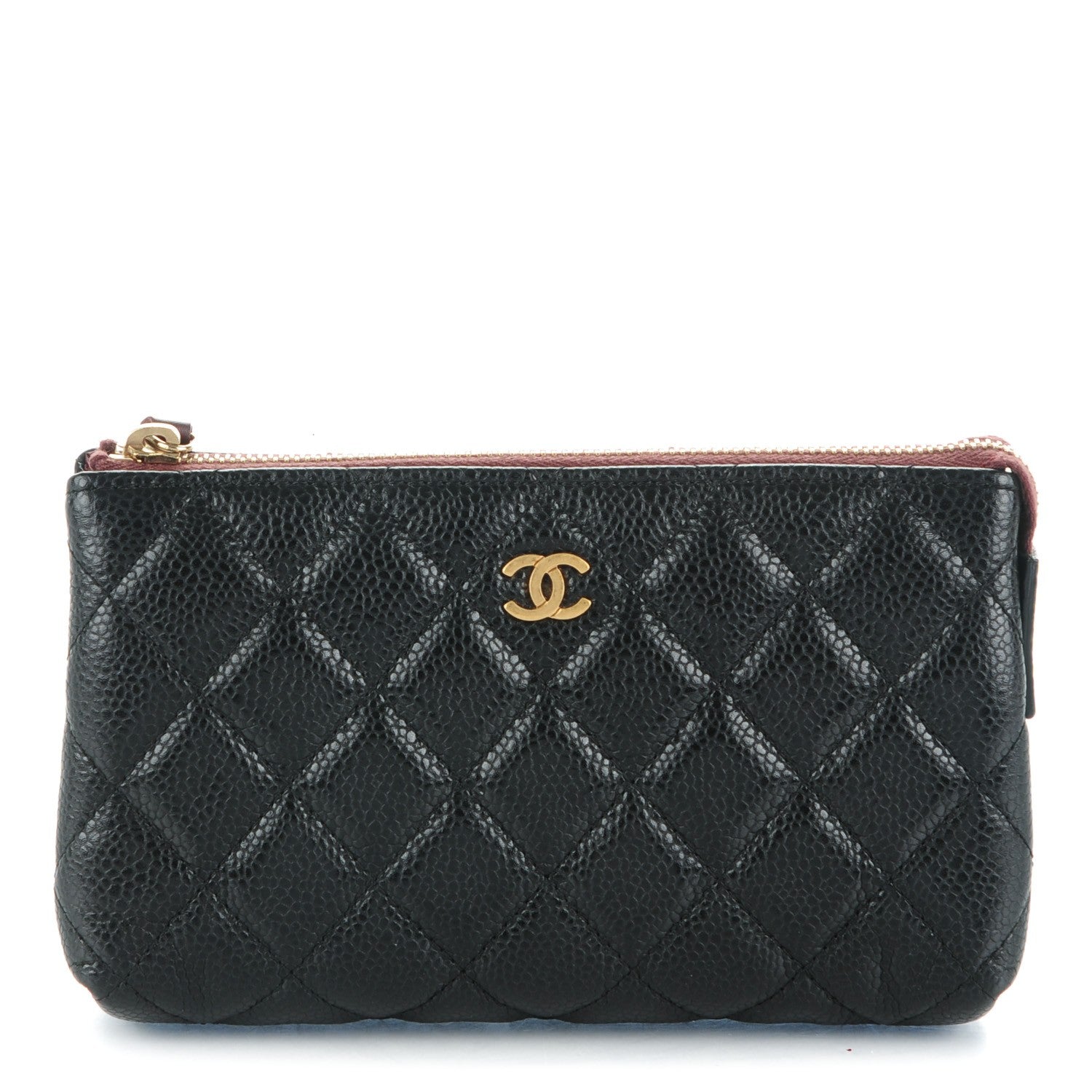 Chanel Caviar Quilted Small Cosmetic Case Black 1 of 8