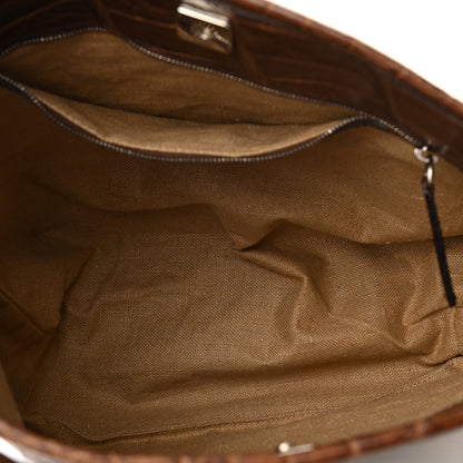 Fendi Alligator Hobo Brown 5 of 16