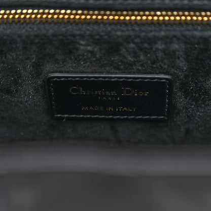 Christian Dior Calfskin Macro Cannage Small Book Tote Black 6 of 10