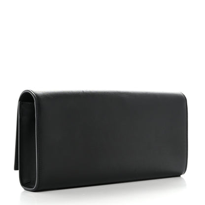 Saint Laurent Calfskin Classic Monogram Tassel Clutch Black 3 of 7