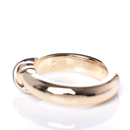 Cartier 18K Yellow White Pink Gold Trinity Band Ring 49 4.75 5 of 9