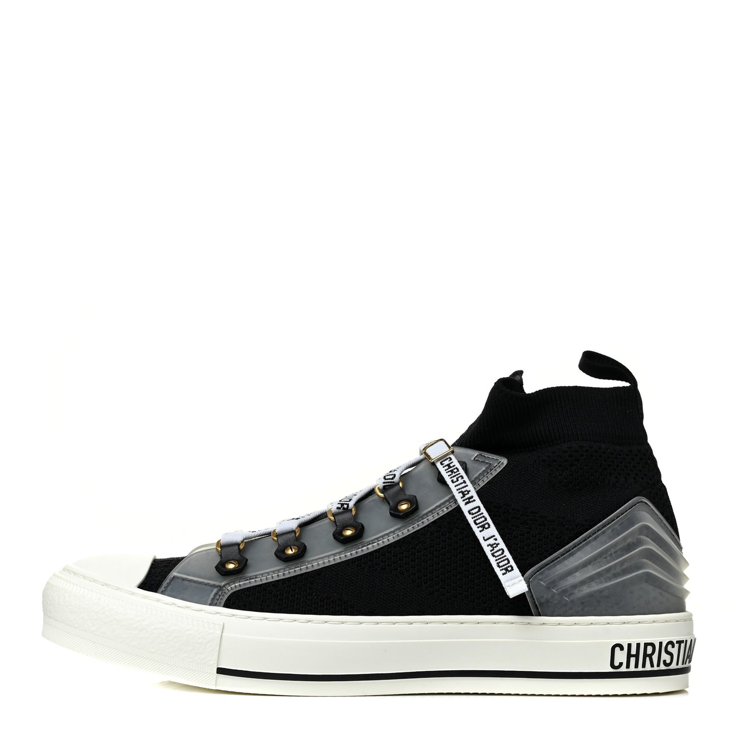 Technical Mesh Cannage Womens Walk'n Dior High Top Sneakers 41.5 Black