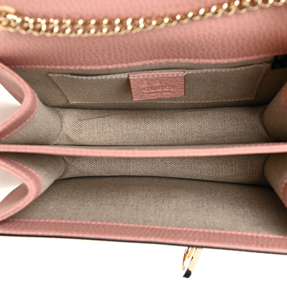 Gucci Dollar Calfskin Small Interlocking G Shoulder Bag Soft Pink 5 of 10