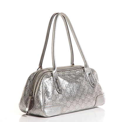 Gucci Guccissima Princy Satchel Silver 3 of 7