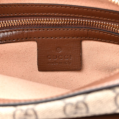 Gucci GG Supreme Monogram Small Horsebit 1955 Shoulder Bag Beige Brown Sugar 6 of 9