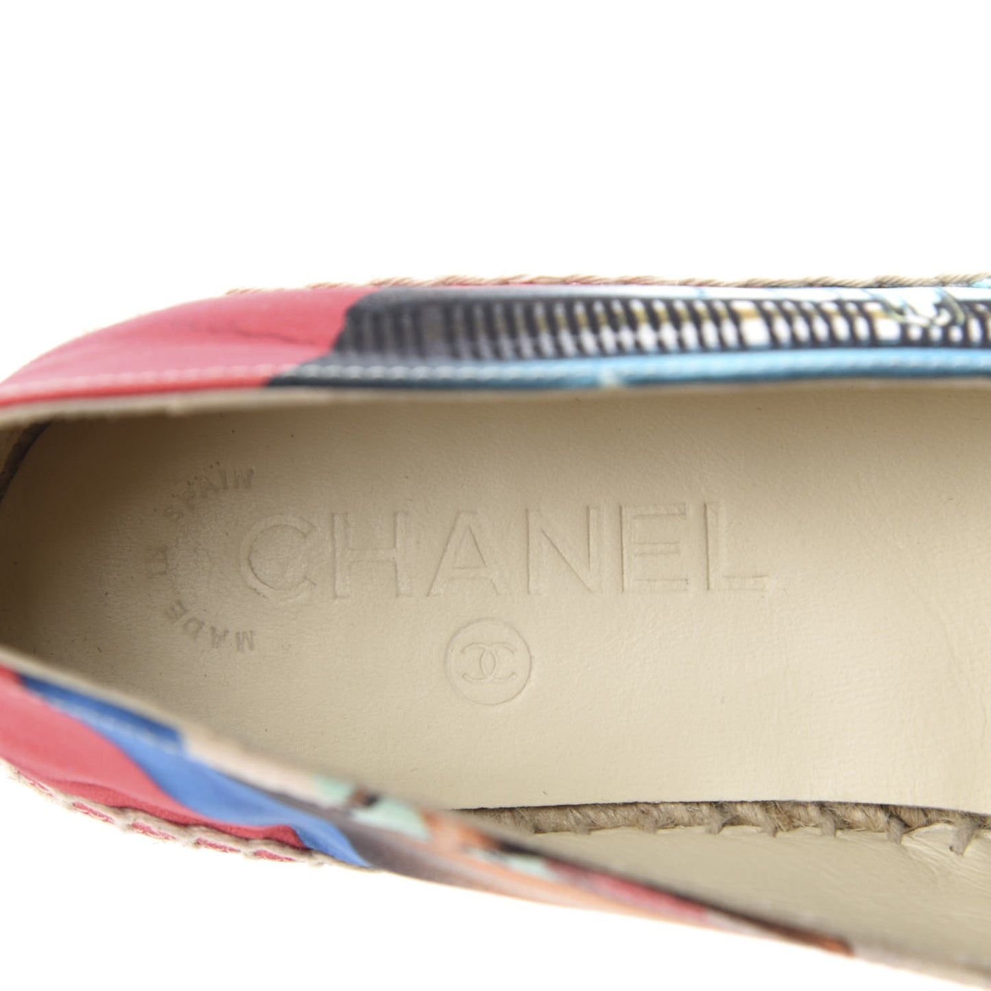 Fabric Patent CC Espadrilles 37 Multicolor Black