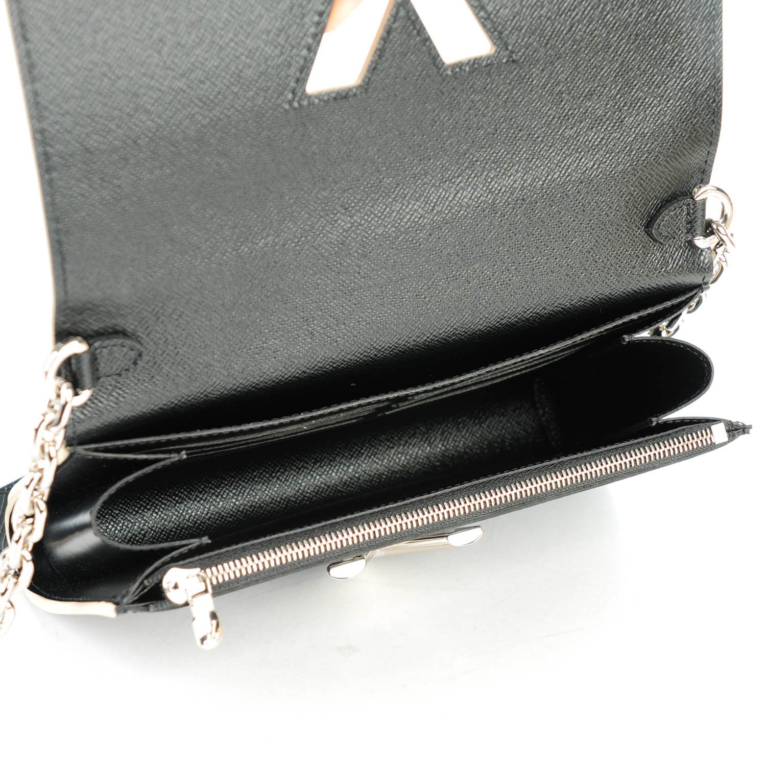 Louis Vuitton Epi World Tour Twist Chain Wallet Black 5 of 7