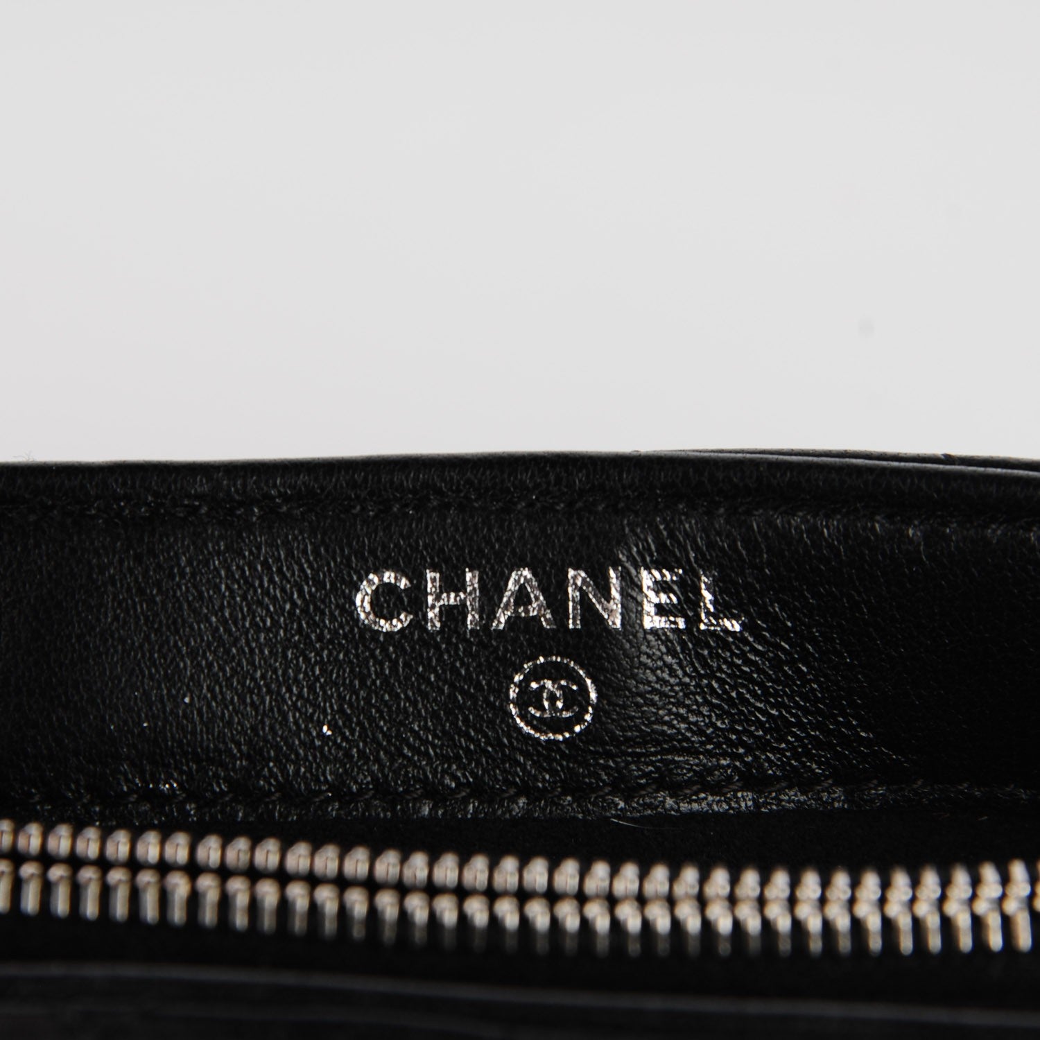Chanel Lambskin Quilted Mini Phone Holder Clutch Black 5 of 8