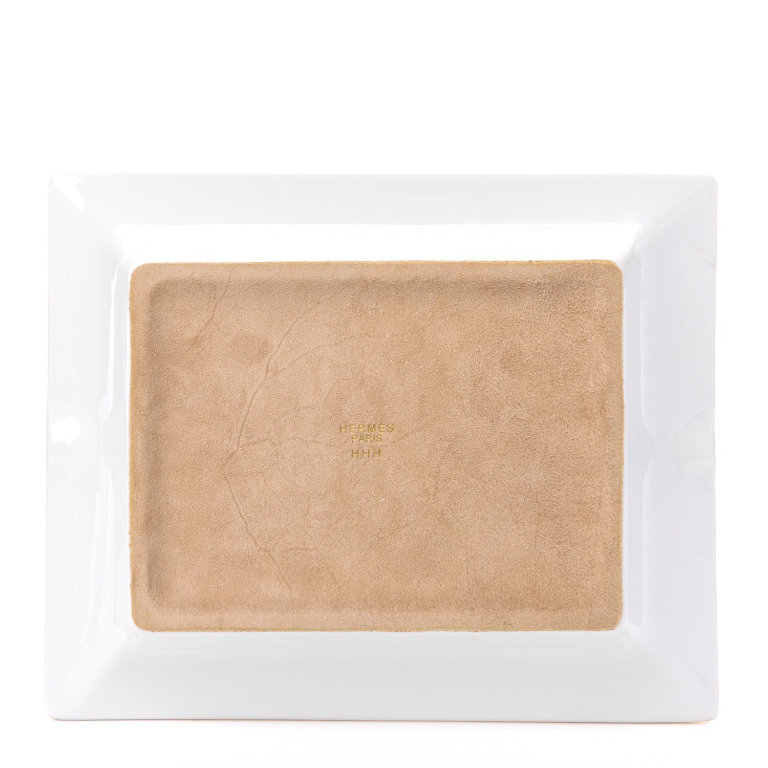 Hermes Porcelain Mosaique Au 24 Gold Ashtray 3 of 7