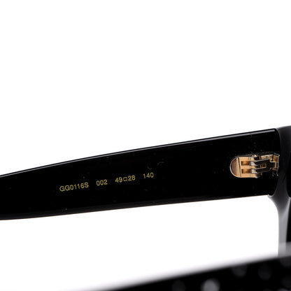 Gucci Acetate Stars Cat Eye Sunglasses GG0116S Black 6 of 7
