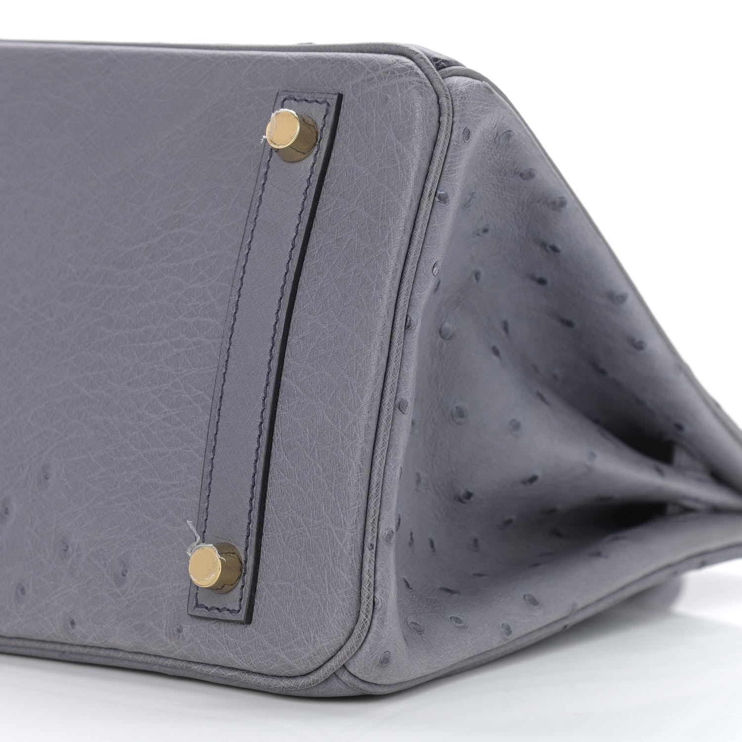 Hermes Ostrich Birkin 30 Gris Agate 10 of 13