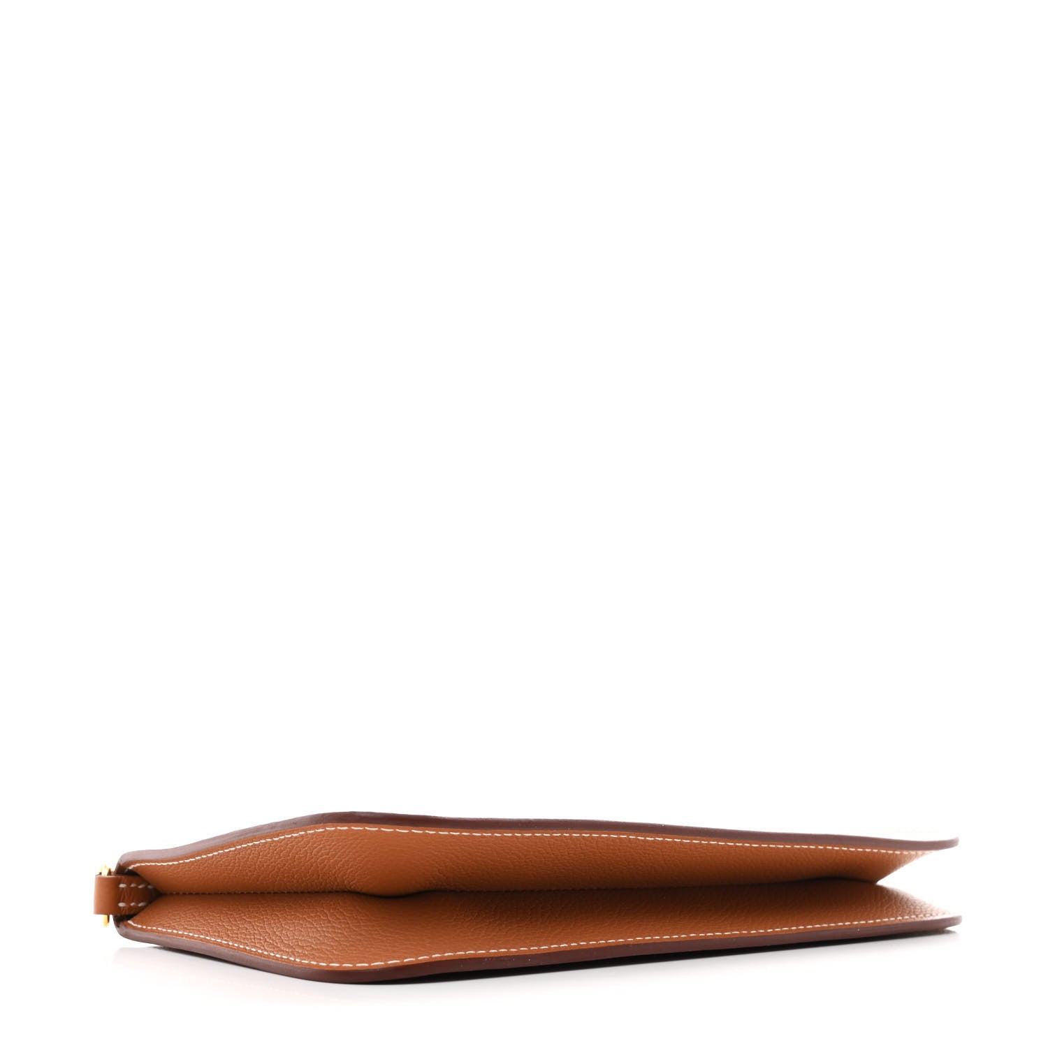 Hermes Evercolor Chaine d'Ancre Zipengo Pochette To Go Gold 3 of 10