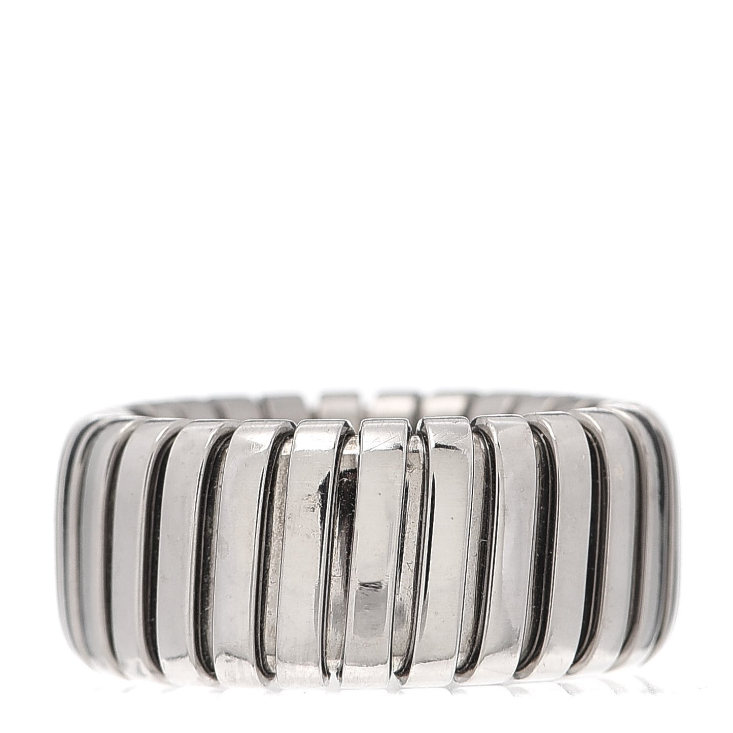 18K White Gold Tubogas Band Ring 52 6
