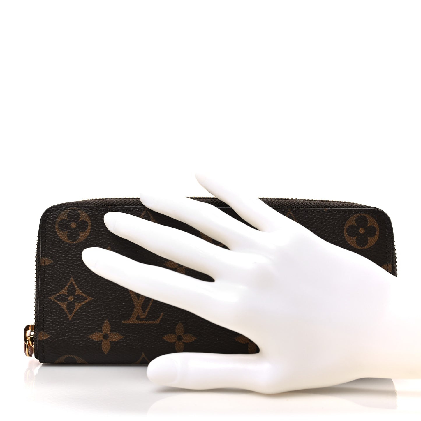 Monogram Clemence Wallet Rose Ballerine