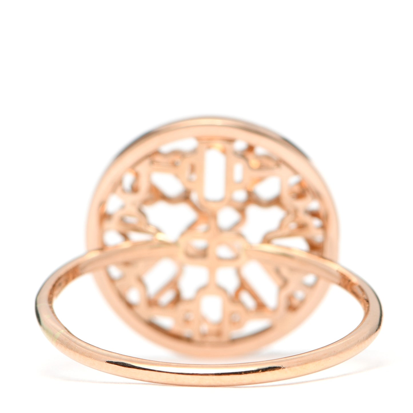 18K Rose Gold Chaine D'Ancre Passerelle Ring 51 5.75