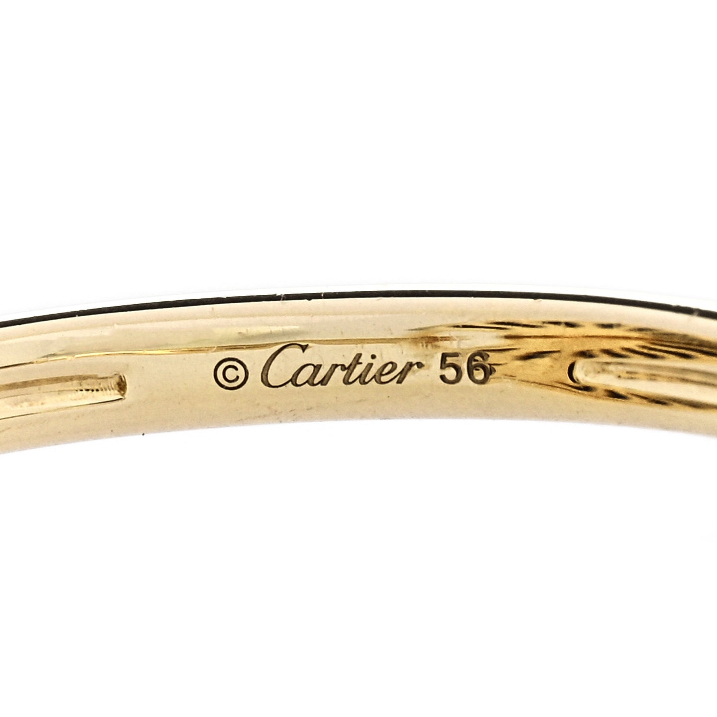 18K Yellow Gold Diamond Lapis Lazuli Amulette de Cartier Ring 56 7.5