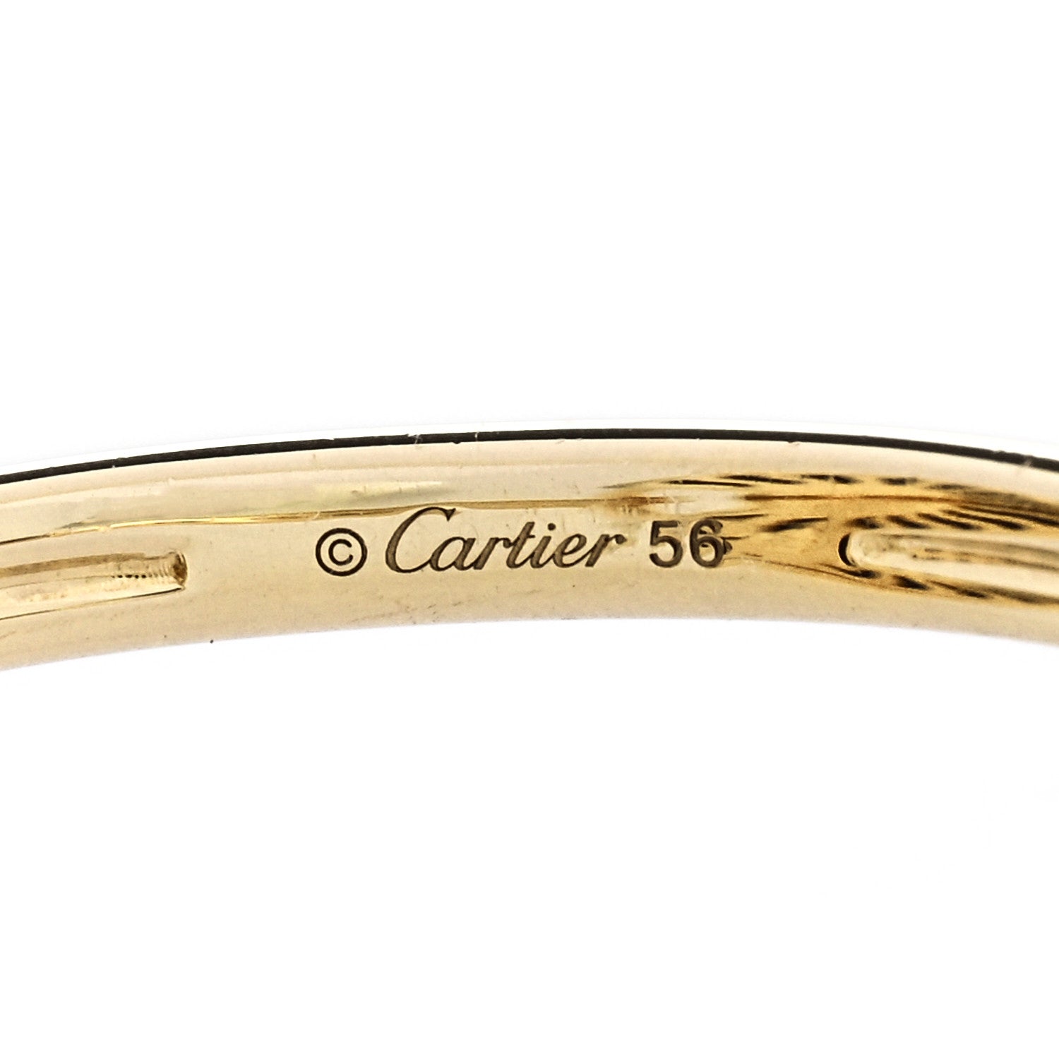 Cartier 18K Yellow Gold Diamond Lapis Lazuli Amulette de Cartier Ring 56 7.5 5 of 5