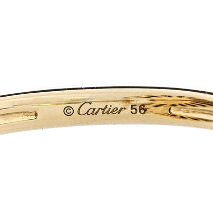 Cartier 18K Yellow Gold Diamond Lapis Lazuli Amulette de Cartier Ring 56 7.5 5 of 5