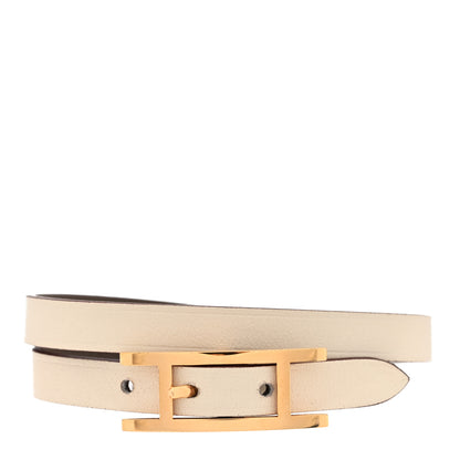 Hermes Swift Behapi Double Tour Reversible Bracelet T2 Etoupe Nata 2 of 7