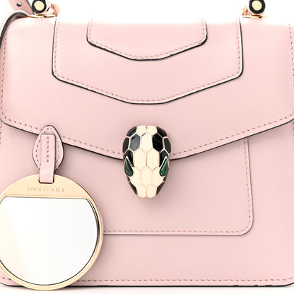 Bulgari Calfskin Serpenti Forever Top Handle Crystal Rose 7 of 12