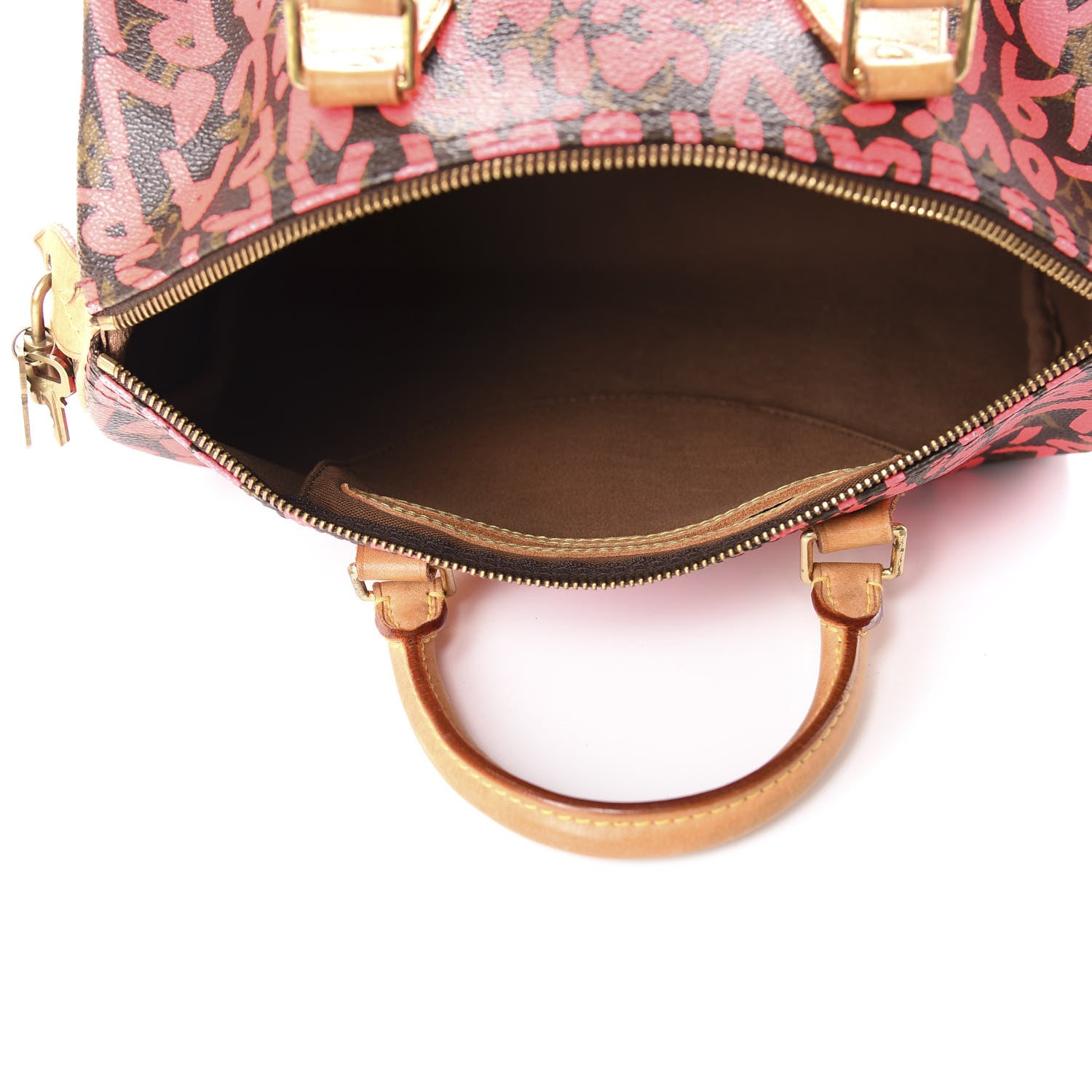 Louis Vuitton Monogram Graffiti Speedy 30 Fuchsia 5 of 12