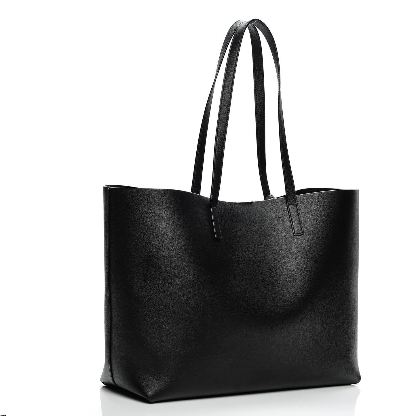 Calfskin Large Shopping Tote Black