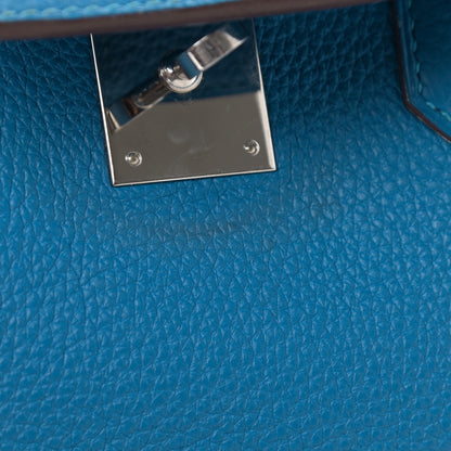 Hermes Togo Birkin 35 Bleu Azteque 21 of 29