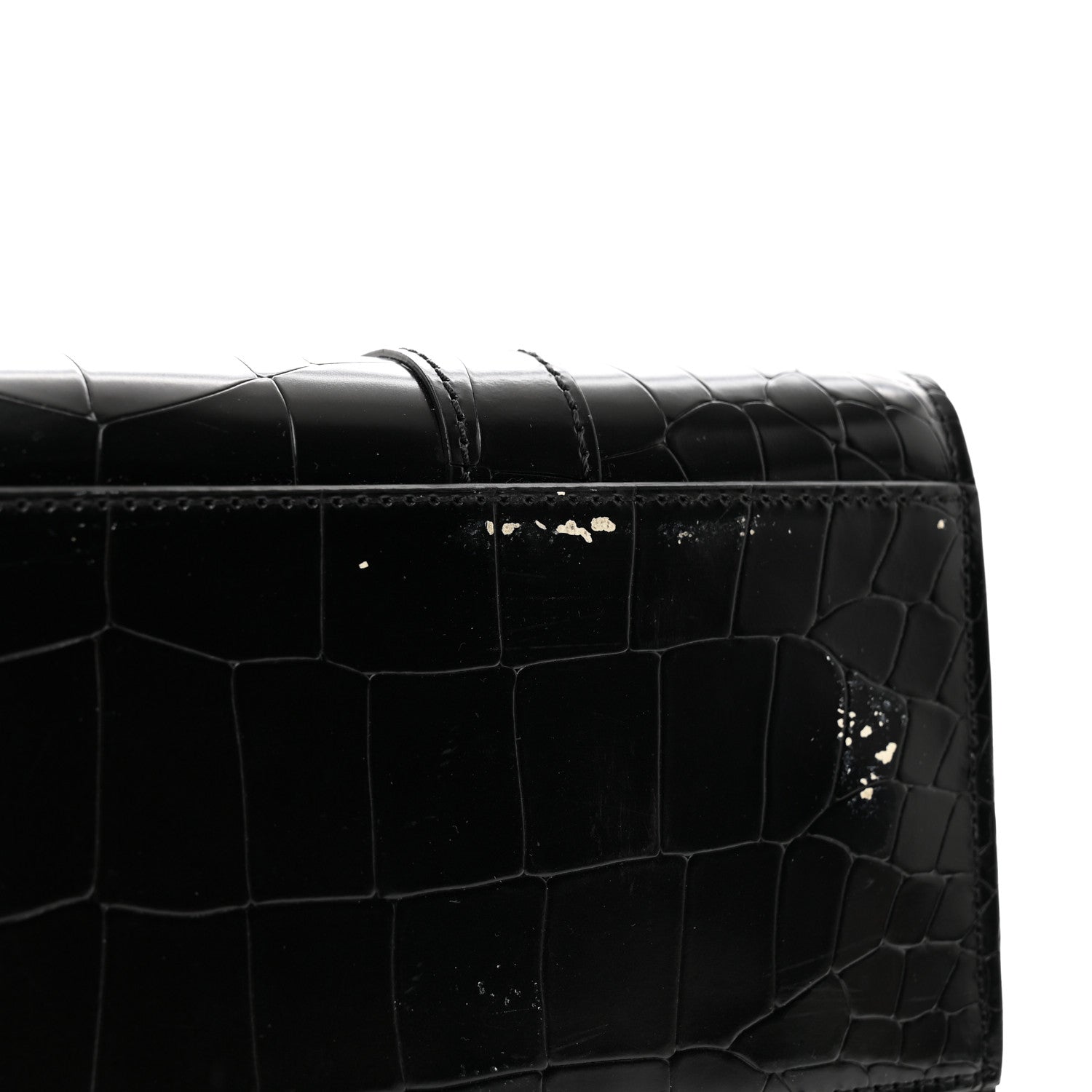 Mulberry Crocodile Embossed Calfskin Bayswater Black 11 of 13
