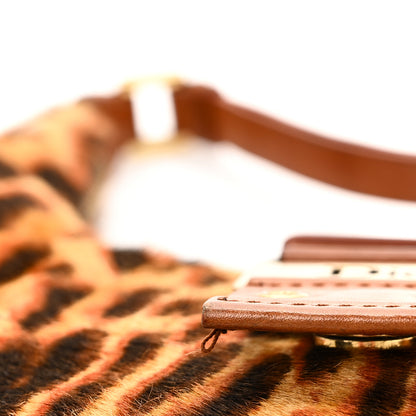 Christian Dior Pony Hair Leopard Print Street Chic Hobo 13 of 13