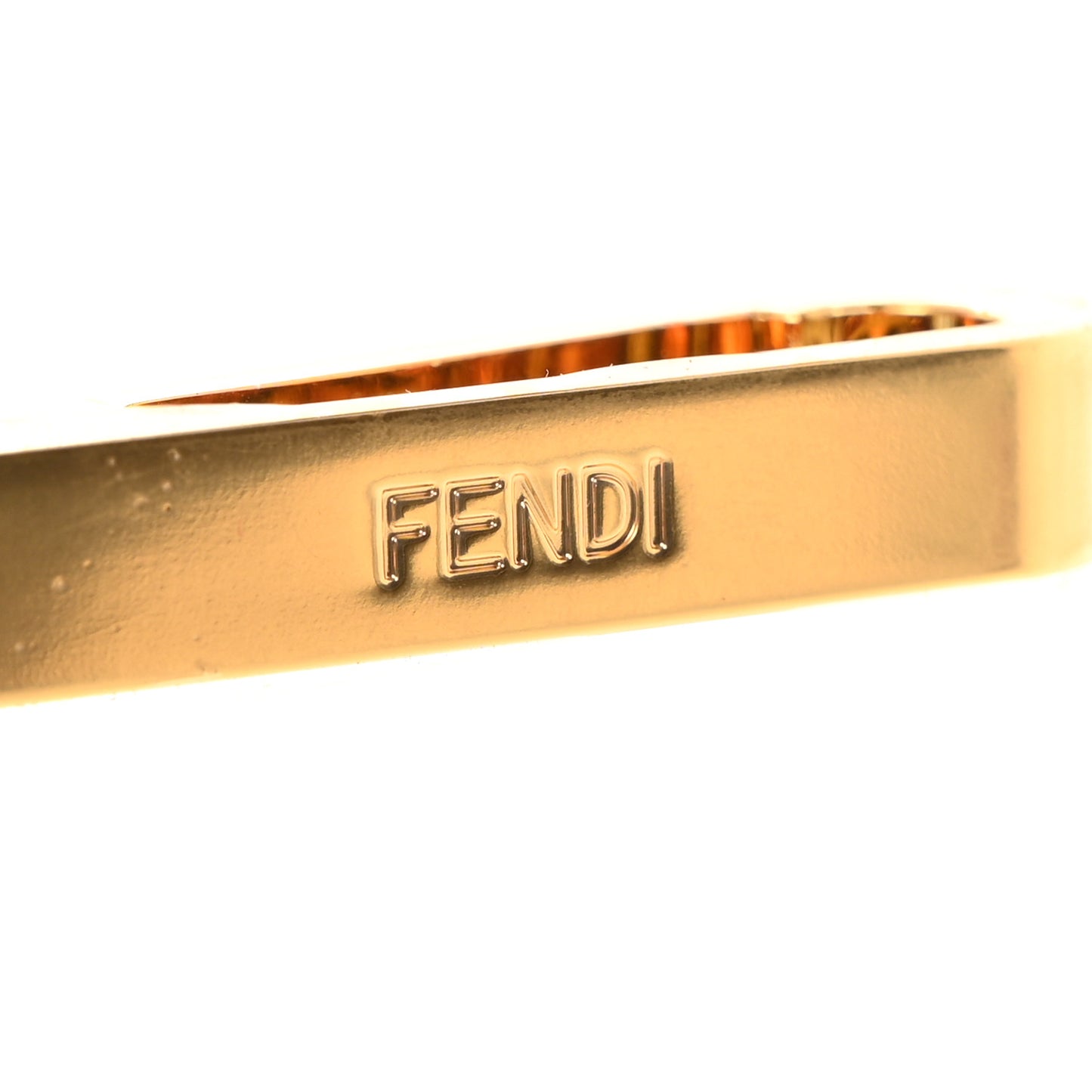 Vitello Grace Light Logo Embossed Belt 80/32 Cuoio