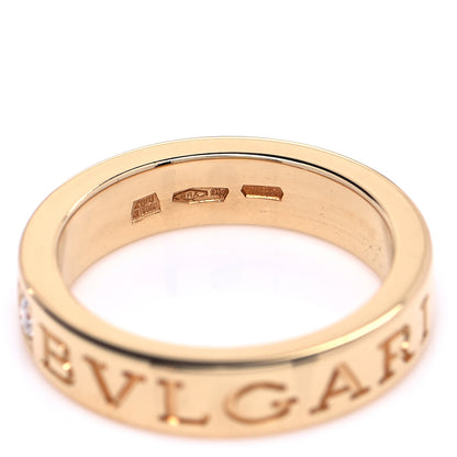 Bulgari 18K Yellow Gold Diamond B.Zero1 Essential Band Ring 49 4.75 8 of 8