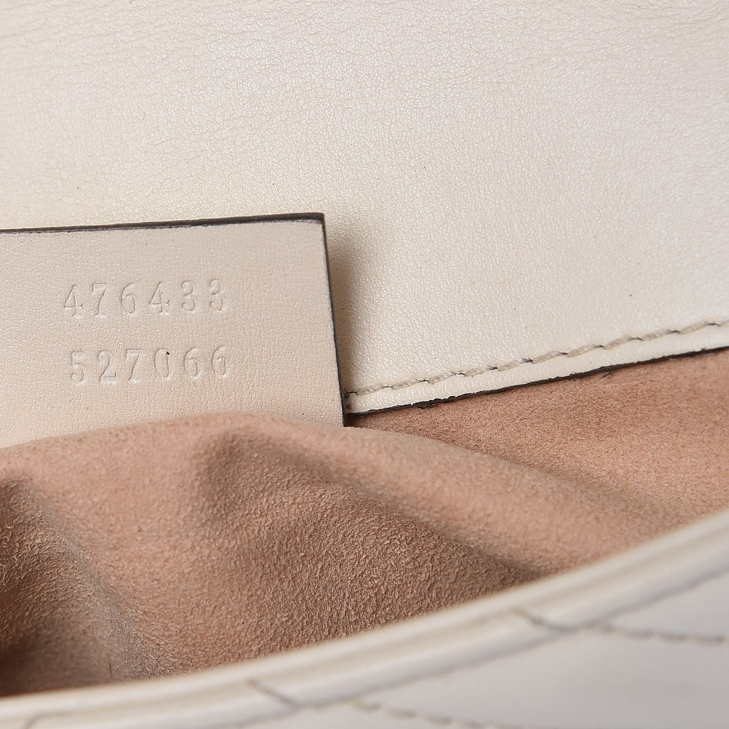 Calfskin Matelasse Super Mini GG Marmont Shoulder Bag White
