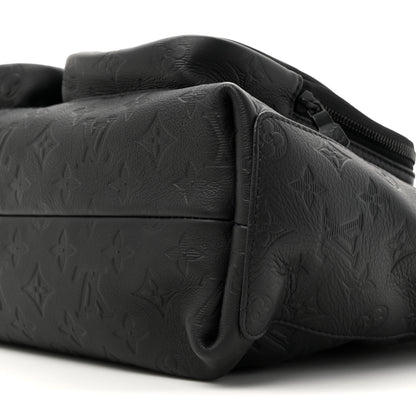 Louis Vuitton Calfskin Monogram Shadow Hobo Cargo Black 9 of 9