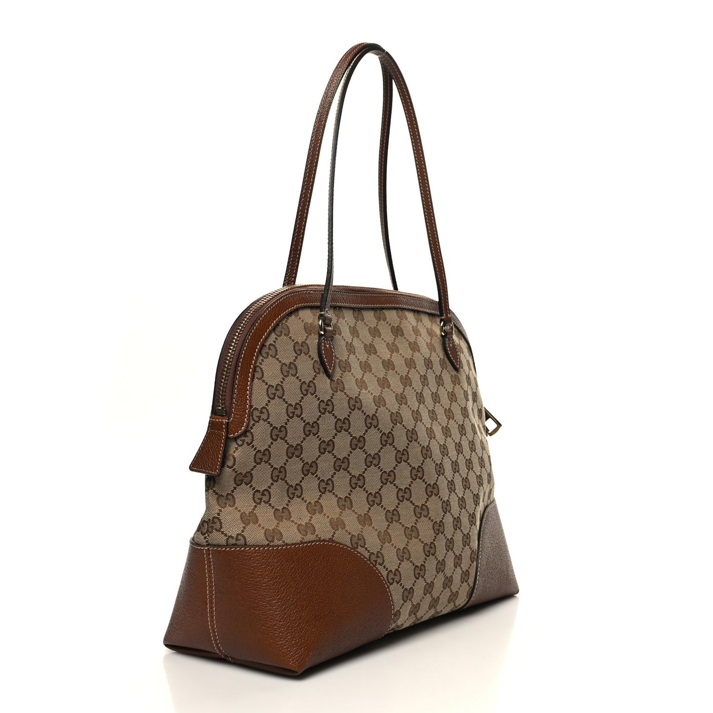 Monogram Medium Bree Shoulder Bag Beige Tabacco